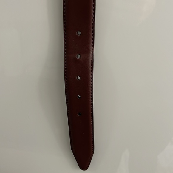 Nordstrom brown leather belt. Never worn. Size 38 - Picture 4 of 4